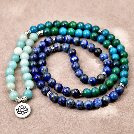 Pulseira Japamala 108 Contas: Despertar do Lótus Sagrado