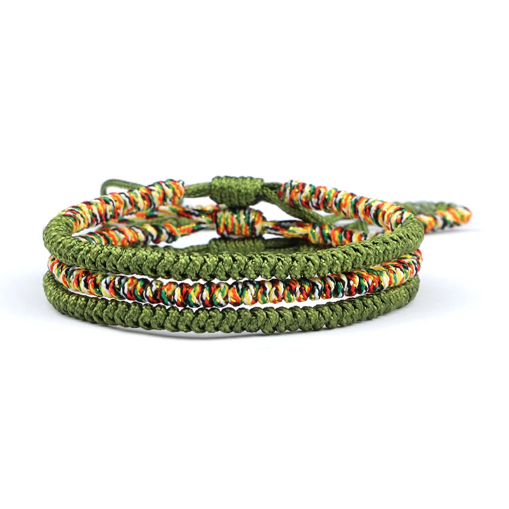 Pulseira Tibetana Budha Verde do Equilibrio