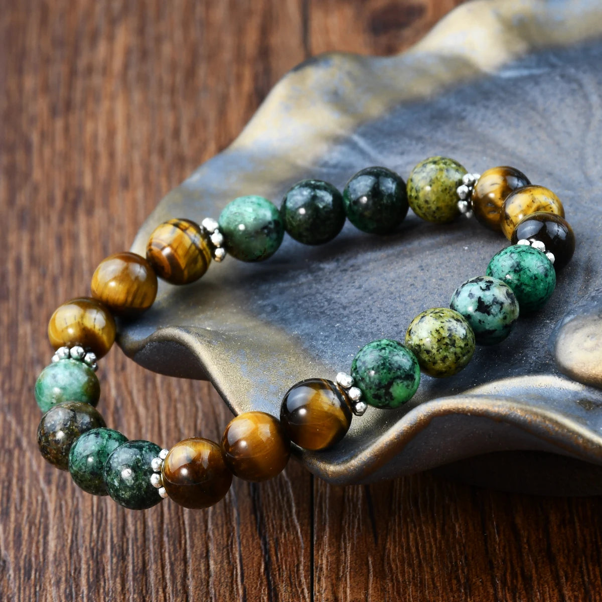 Pulseira Olho de Tigre Turquesa