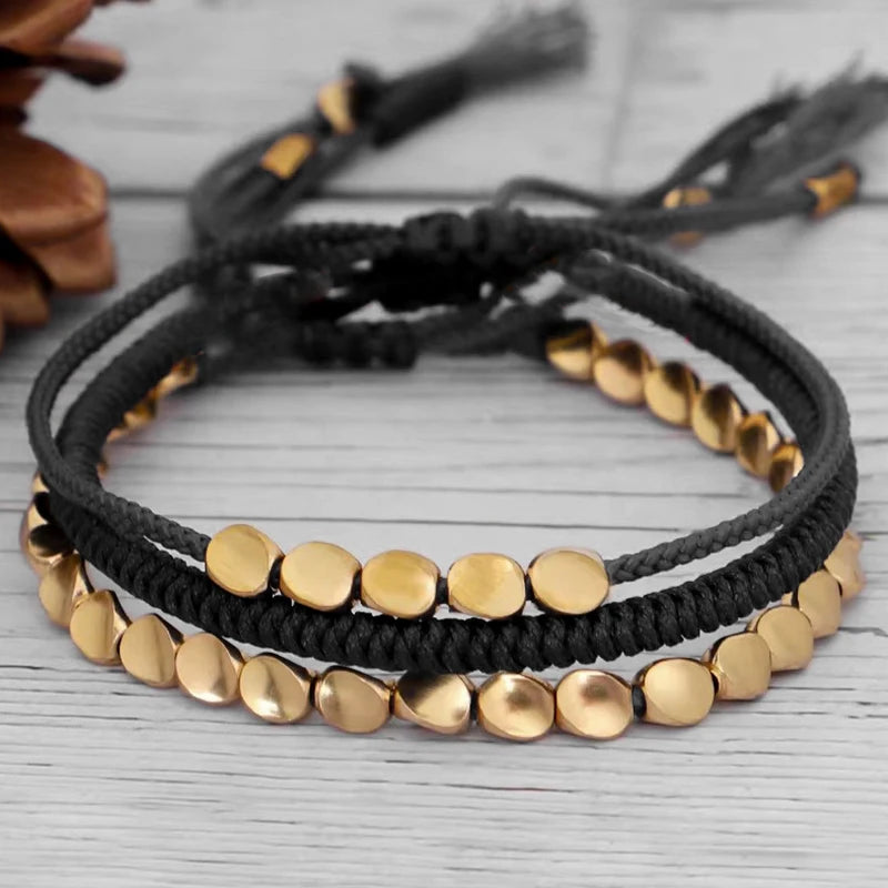 Trio Pulseira Mantra Tibetano