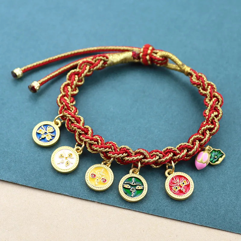 Pulseira Tibetana Cinco Estradas da Riqueza