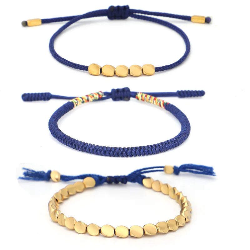 Trio Pulseira Mantra Tibetano