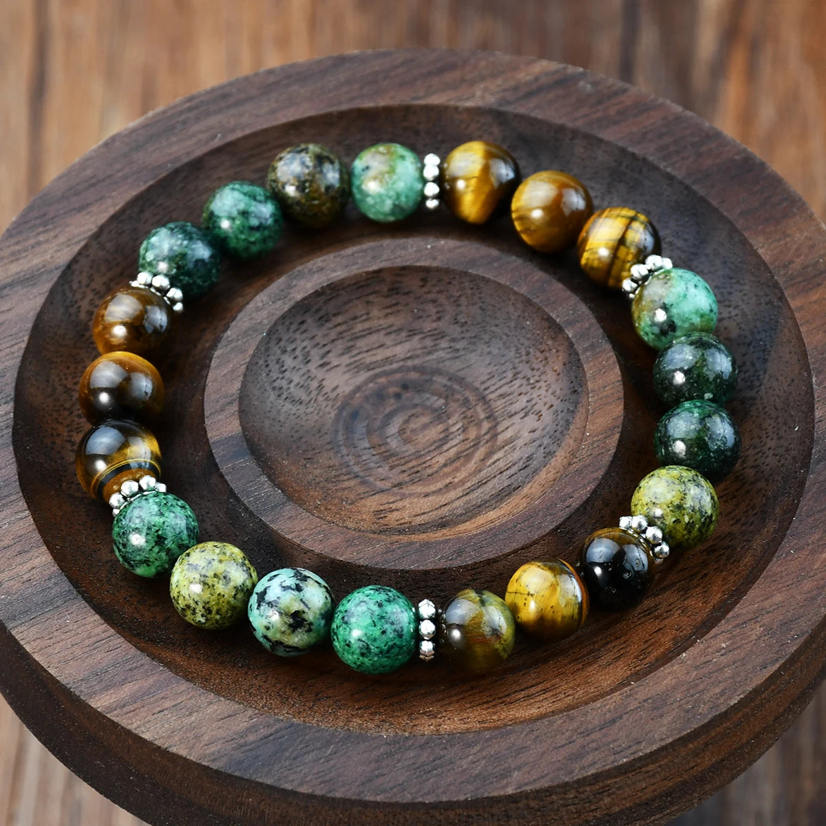 Pulseira Olho de Tigre Turquesa