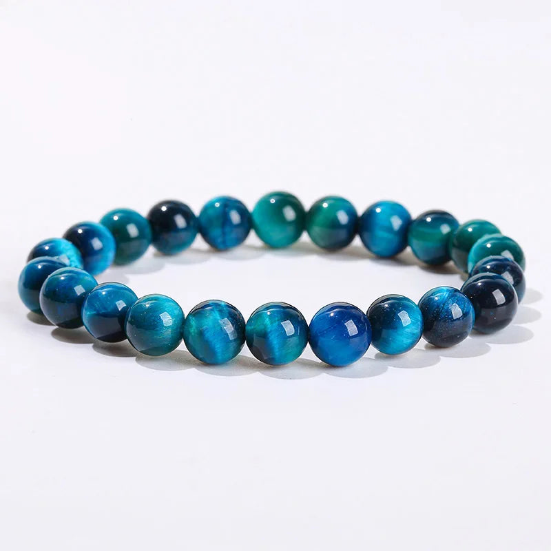Pulseira Pedra Zen Olho de Tigre Azul