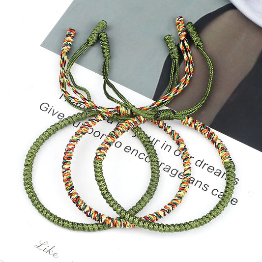 Pulseira Tibetana Budha Verde do Equilibrio