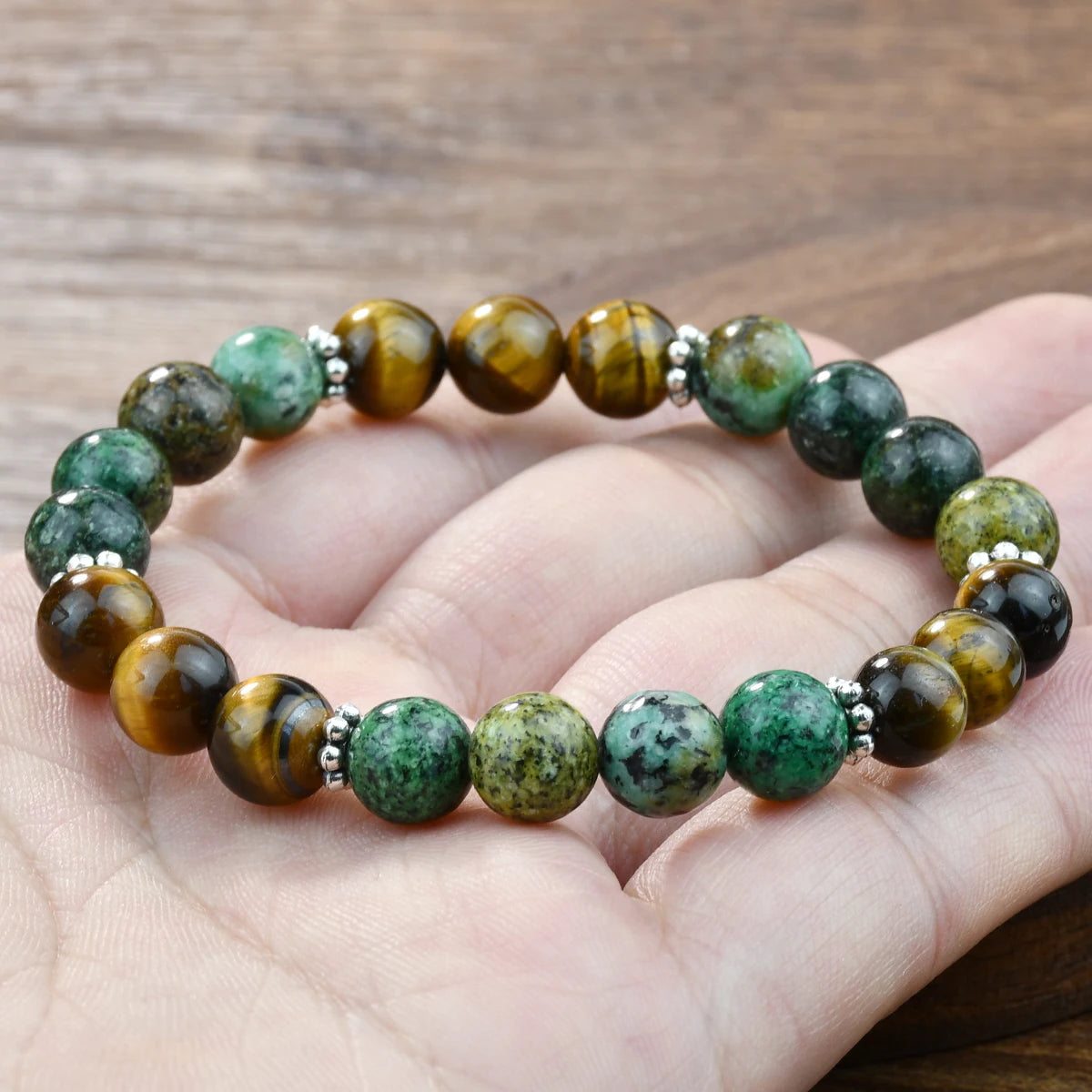 Pulseira Olho de Tigre Turquesa