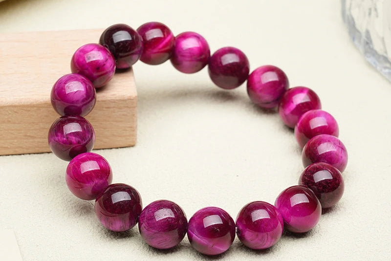 Pulseira Olho de Tigre Rosa