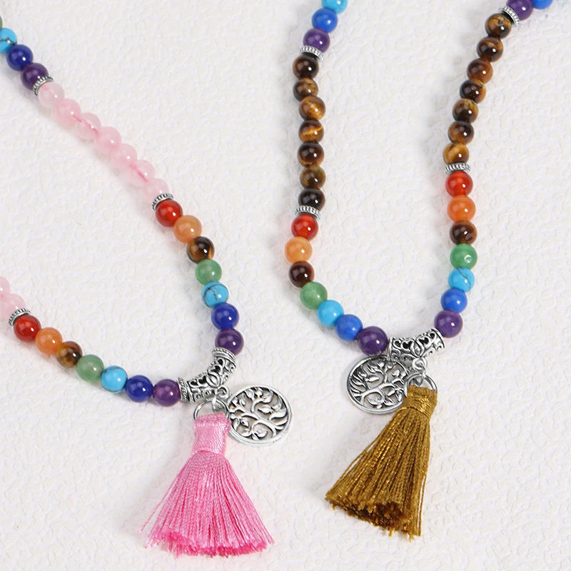 Pulseira Japamala 108 Contas Olho de Tigre Sagrado