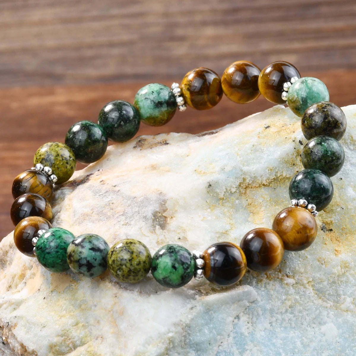 Pulseira Olho de Tigre Turquesa