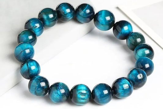 Pulseira Pedra Zen Olho de Tigre Azul