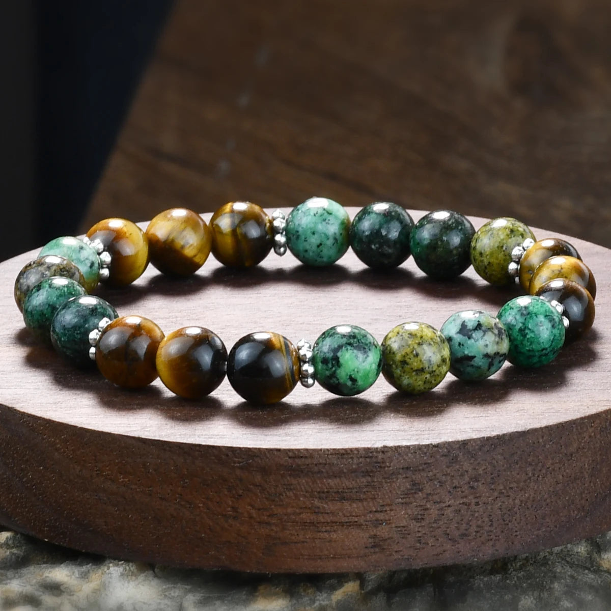 Pulseira Olho de Tigre Turquesa