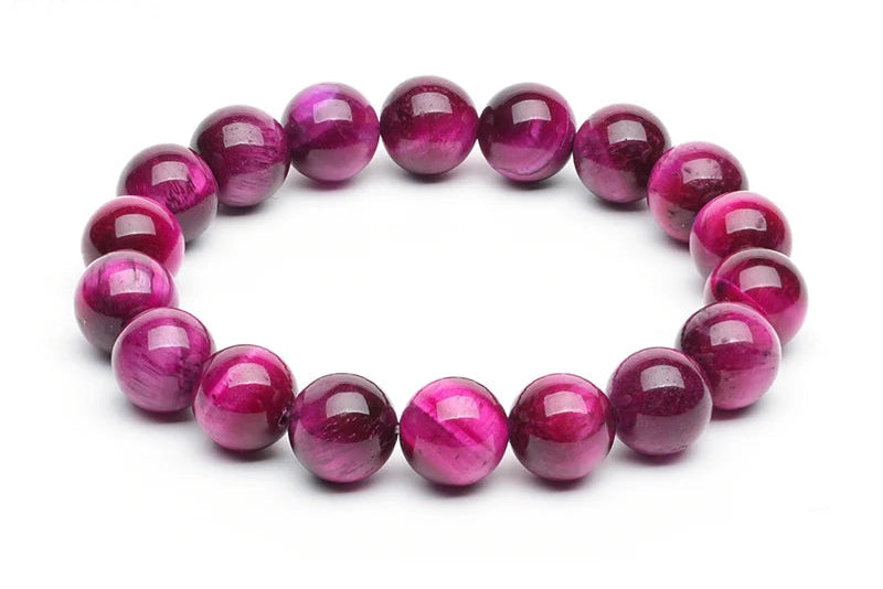 Pulseira Olho de Tigre Rosa