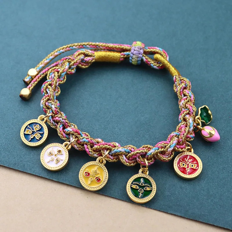 Pulseira Tibetana Cinco Estradas da Riqueza
