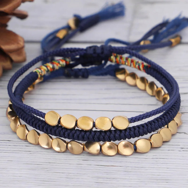 Trio Pulseira Mantra Tibetano